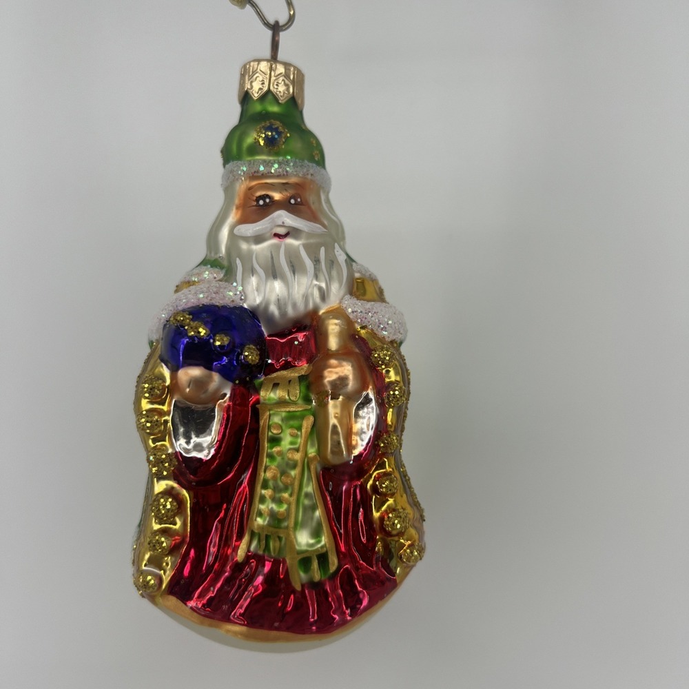 Christopher Radko Blown Glass "Westminster Santa" Christmas Ornament 4.5" - Picture 2 of 10